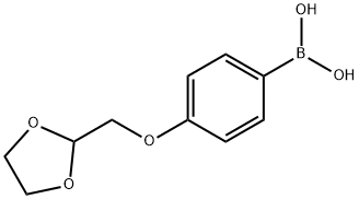 4-([1,3]Dioxolan-2-ylmethoxy)-phenylboronic acid Struktur