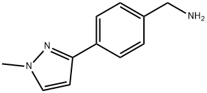 4-(1-Methyl-1H-pyrazol-3-yl)benzylamine Struktur