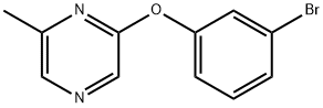 2-(3-bromophenoxy)-6-methylpyrazine Struktur