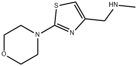 4-[(Methylamino)methyl]-2-morpholin-4-yl-1,3-thiazole Struktur