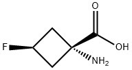 cis-1-Amino-3-fluoro-cyclobutanecarboxylic acid Struktur