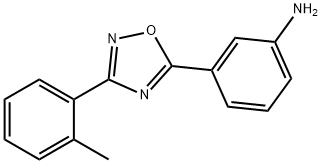 3-[3-(2-methylphenyl)-1,2,4-oxadiazol-5-yl]aniline Struktur