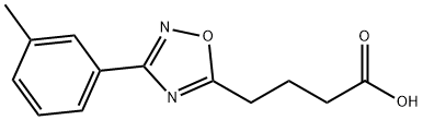 4-[3-(3-methylphenyl)-1,2,4-oxadiazol-5-yl]butanoic acid Struktur