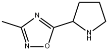 3-methyl-5-(pyrrolidin-2-yl)-1,2,4-oxadiazole Struktur