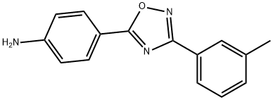 4-[3-(3-methylphenyl)-1,2,4-oxadiazol-5-yl]aniline Struktur