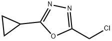 2-(chloromethyl)-5-cyclopropyl-1,3,4-oxadiazole Struktur