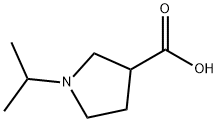 1-Isopropylpyrrolidine-3-carboxylic acid Struktur