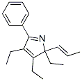 2,3,4-TRIETHYL-5-PHENYL-2-((E)-PROPENYL)-2H-PYRROLE Struktur