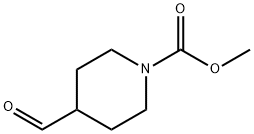 1-Piperidinecarboxylic  acid,  4-formyl-,  methyl  ester Struktur