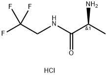 opanamide, 2-amino-N-(2,2,2-trifluoroethyl)-, hydrochloride (1:1), (2S)- Struktur