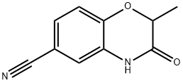 2-METHYL-3-OXO-3,4-DIHYDRO-2H-BENZO[B][1,4]OXAZINE-6-CARBONITRILE Struktur