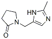 2-Pyrrolidinone,  1-[(2-methyl-1H-imidazol-5-yl)methyl]- Struktur