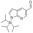 1H-Pyrrolo[2,3-b]pyridine-5-carboxaldehyde, 1-[tris(1-methylethyl)silyl]- Struktur