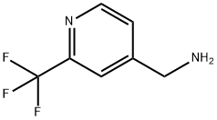 C-(2-Trifluoromethyl-pyridin-4-yl)-methylamine Struktur