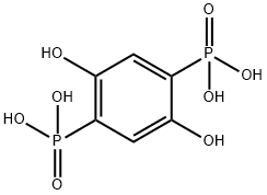 2,5-Dihydroxy-1,4-benzenediphosphonic acid Struktur