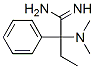 2-dimethylamino-2-phenyl-butanimidamide Struktur