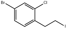 2-(4-Bromo-2-chlorophenyl)ethyl Iodide Struktur