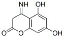 5,7-dihydroxy-4-imino-2-oxochroman Struktur