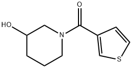 (3-Hydroxy-piperidin-1-yl)-thiophen-3-yl-Methanone, 98+% C10H13NO2S, MW: 211.28 Struktur