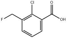 2-CHLORO-3-FLUOROMETHYLBENZOIC ACID Struktur