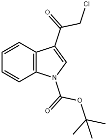 1-BOC-3-CHLOROACETYLINDOLE Struktur