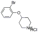 2-Bromophenyl 4-piperidinyl ether hydrochloride Struktur