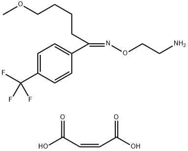 (Z)-5-Methoxy-1-[4-(triflurormethyl)phenyl]-1-pentanone O-(2-Aminoethyl)oxime Maleate Struktur