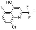 8-chloro-5-fluoro-2-(trifluoromethyl)quinolin-4-ol Struktur