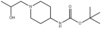 tert-butyl 1-(2-hydroxypropyl)piperidin-4-ylcarbaMate Struktur