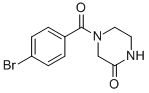 4-(4-BROMOBENZOYL)-2-PIPERAZINONE Struktur