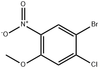 1-Bromo-2-chloro-4-methoxy-5-nitrobenzene Struktur