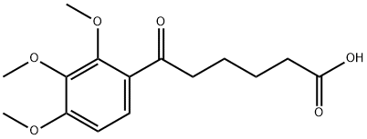 6-(2,3,4-TRIMETHOXYPHENYL)-6-OXOHEXANOIC ACID Struktur