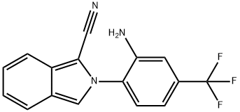 2-(2-AMINO-4-(TRIFLUOROMETHYL)PHENYL)-2H-ISOINDOLE-1-CARBONITRILE Struktur