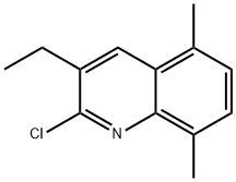 2-CHLORO-5,8-DIMETHYL-3-ETHYLQUINOLINE Struktur