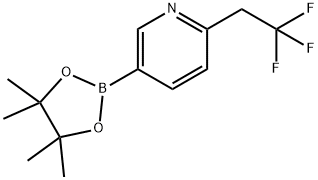 2-(2,2,2-trifluoroethyl)pyridine-5-boronic acid pinacol ester Struktur