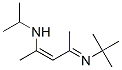 2-Penten-2-amine,  4-[(1,1-dimethylethyl)imino]-N-(1-methylethyl)- Struktur