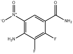 4-aMino-2,3-difluoro-5-nitrobenzaMide Struktur