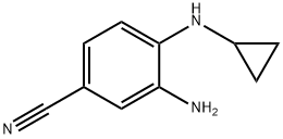 3-AMino-4-(cyclopropylaMino)benzonitrile Struktur