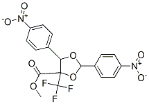 METHYL 2,5-BIS(4-NITROPHENYL)-4-(TRIFLUOROMETHYL)-1,3-DIOXOLANE-4-CARBOXYLATE Struktur