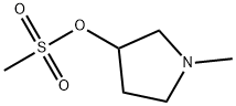 3-Pyrrolidinol, 1-methyl-, 3-methanesulfonate Struktur