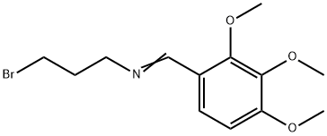 1-PROPANAMINE, 3-BROMO-N-[(2,3,4-TRIMETHOXYPHENYL)METHYLENE]- Struktur