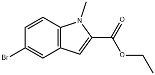 5-bromo-1-methyl-1H-indole-2-carboxylic acid Struktur