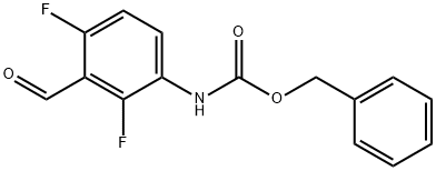 (2,4-二氟-3-甲?；?苯基)-氨基甲酸芐酯 結(jié)構(gòu)式