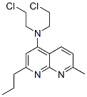 N,N-bis(2-chloroethyl)-7-methyl-2-propyl-1,8-naphthyridin-4-amine Struktur