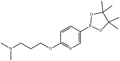 Dimethyl-{3-[5-(4,4,5,5-tetramethyl-[1,3,2]dioxaborolan-2-yl)-pyridin-2-yloxy]-propyl}-amine price.