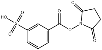 Benzoic acid, 3-sulfo-, 2,5-dioxo-1-pyrrolidinyl ester Struktur