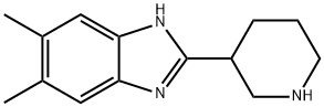 5,6-DIMETHYL-2-PIPERIDIN-3-YL-1H-BENZIMIDAZOLE Struktur