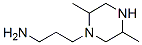 1-Piperazinepropanamine,2,5-dimethyl-(9CI) Struktur