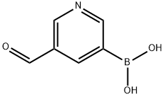 (5-FORMYLPYRIDIN-3-YL)BORONIC ACID Struktur