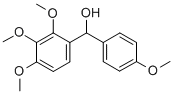 BENZENEMETHANOL, 2,3,4-TRIMETHOXY-A-(4-METHOXYPHENYL)- Struktur